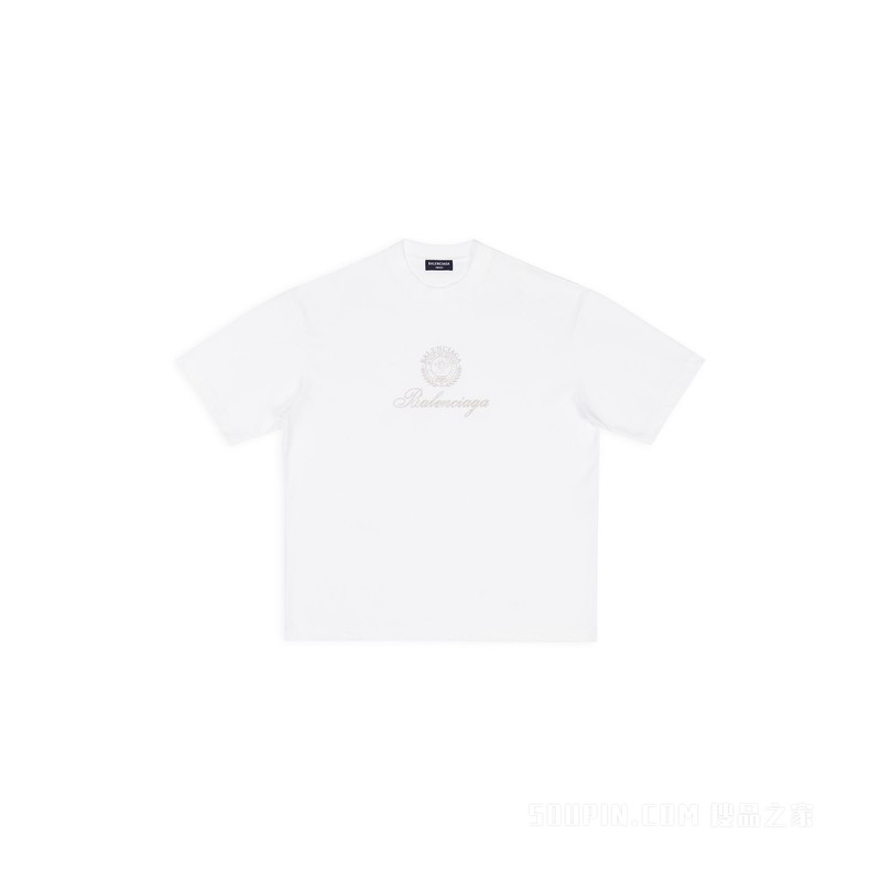 QIXI CREST中等剪裁T恤