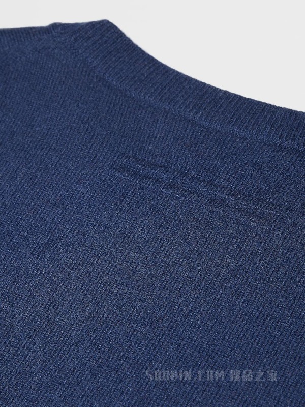 蓝色 Oasi Cashmere 圆领针织衫