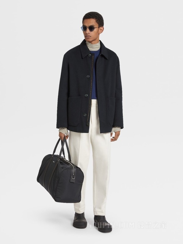 蓝色 Oasi Cashmere 圆领针织衫