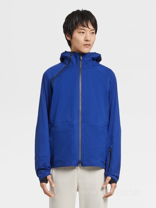 #时尚可持续#™ 3 层防风连帽短夹克