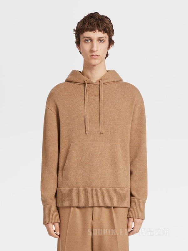 驼色 Oasi Cashmere 连帽衫