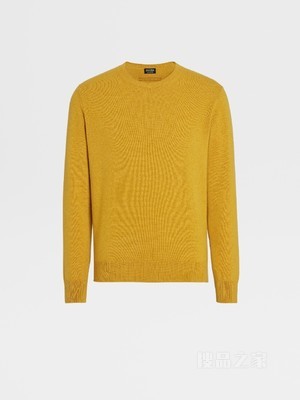 赭石色 Oasi Cashmere 圆领针织衫