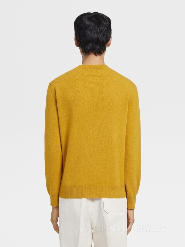 赭石色 Oasi Cashmere 圆领针织衫