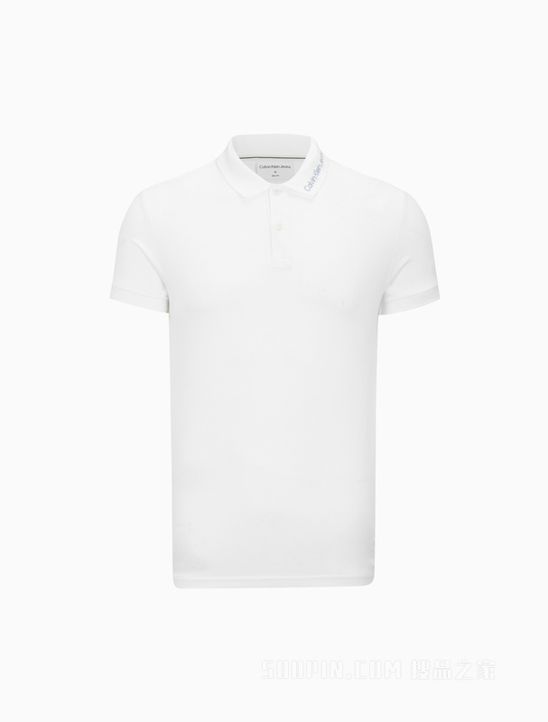 Calvin Klein 22初秋新款男士时尚刺绣字母翻领透气短袖POLO衫J321658
