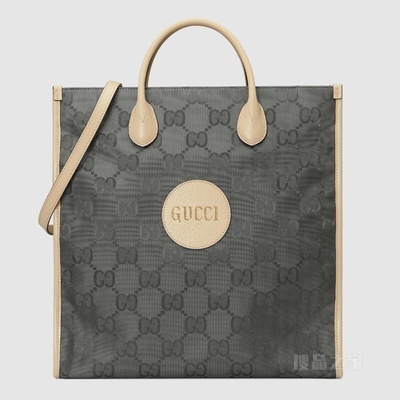 Gucci Off The Grid系列托特包 深灰色GG ECONYL®