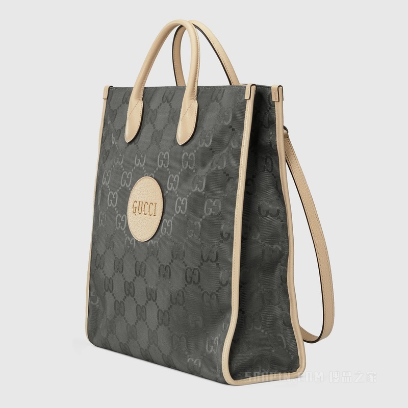 Gucci Off The Grid系列托特包 深灰色GG ECONYL®