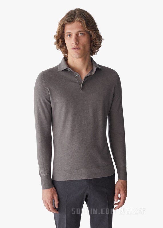 Superlight Dyed Polo 衫 小羊绒