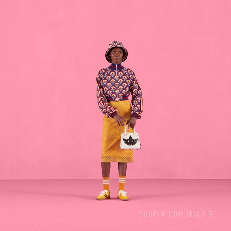 adidas x Gucci联名系列拉链夹克 红色和蓝色