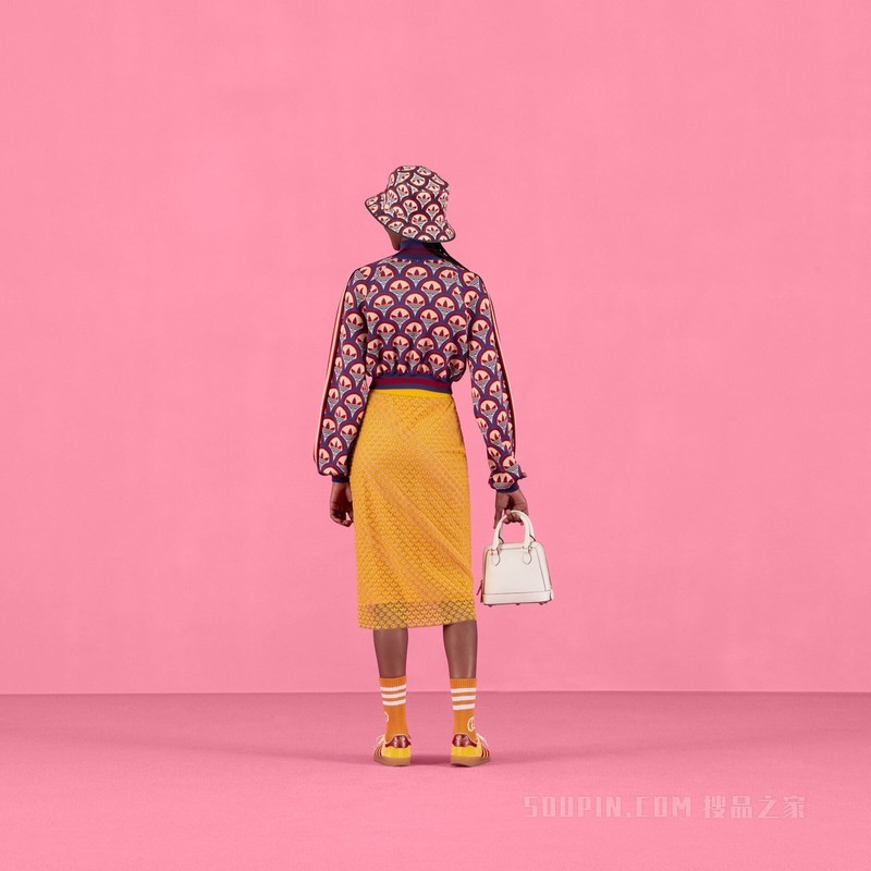 adidas x Gucci联名系列拉链夹克 红色和蓝色