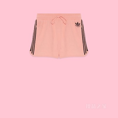 adidas x Gucci联名系列针织短裤 粉色