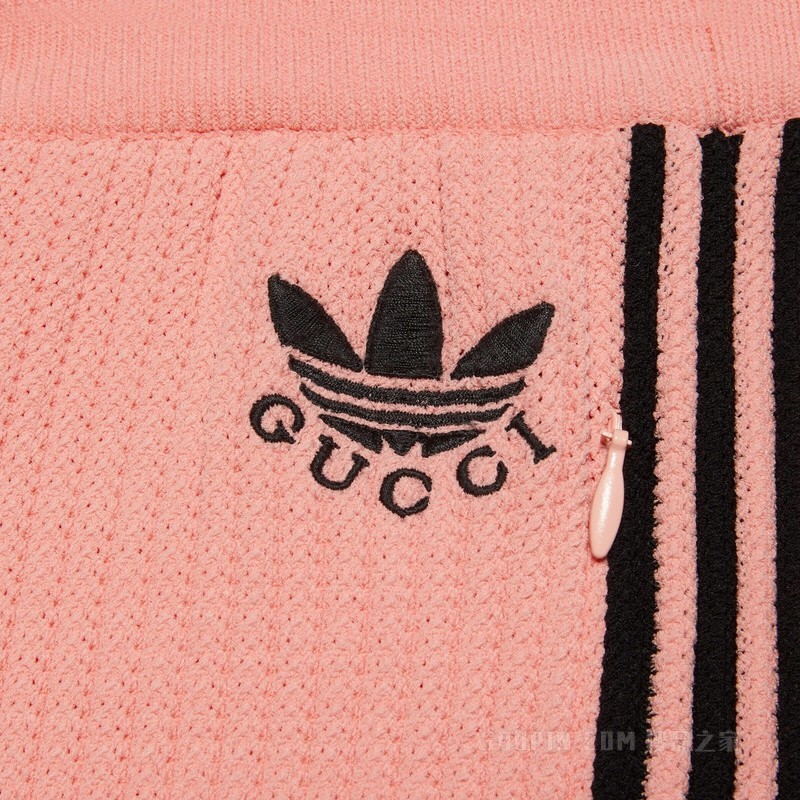 adidas x Gucci联名系列针织短裤 粉色