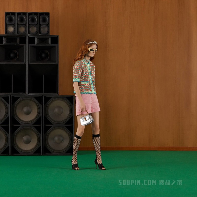 “Gucci and California”GG牛仔短裤 粉色