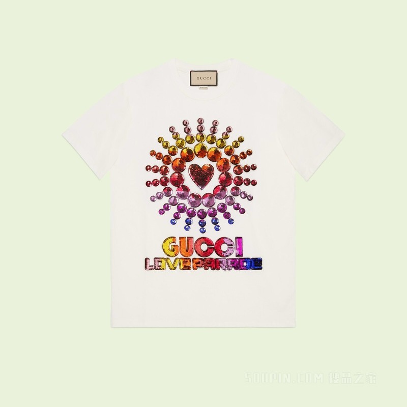 “Gucci Love Parade”T恤 白色