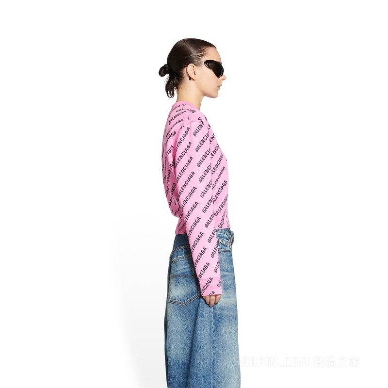 Mini Allover Logo Cropped 针织衫