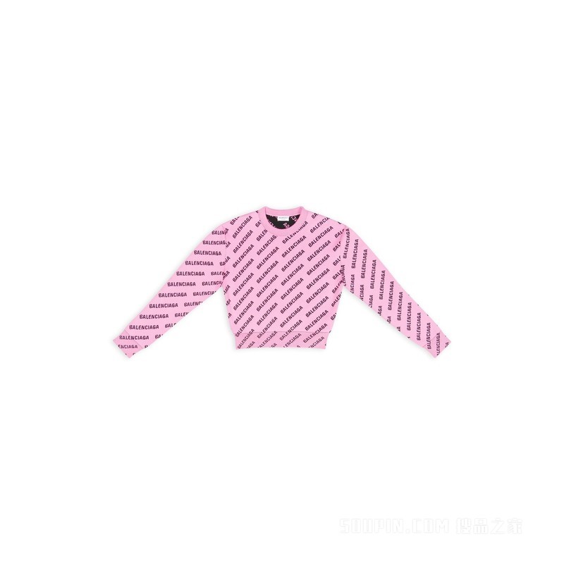 Mini Allover Logo Cropped 针织衫
