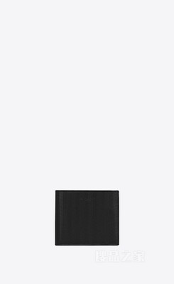 SAINT LAURENT PARIS V形纹绗缝皮革横款钱包