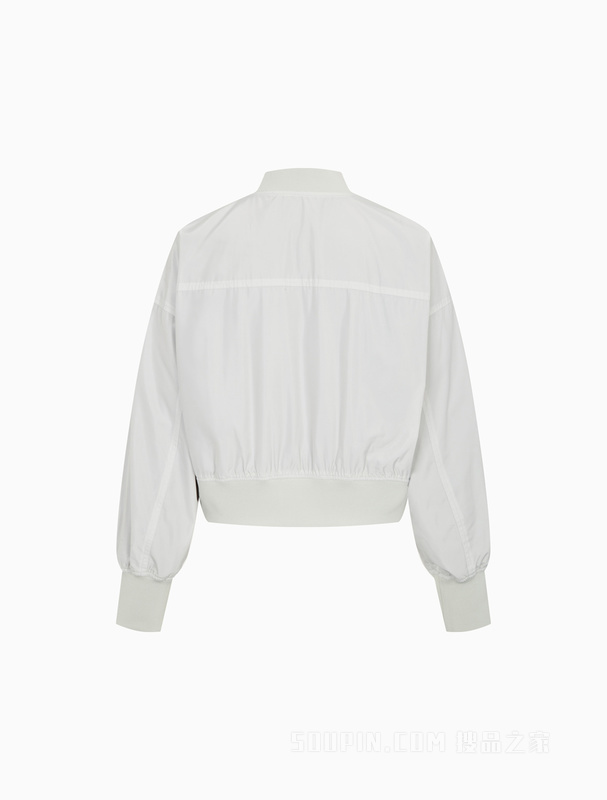 Calvin Klein 22秋冬新款女士两面穿字母印花棒球领拉链单夹克J219963