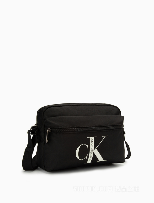 Calvin Klein 22秋冬男士时尚大LOGO可调节肩带单肩斜挎相机包HH3502