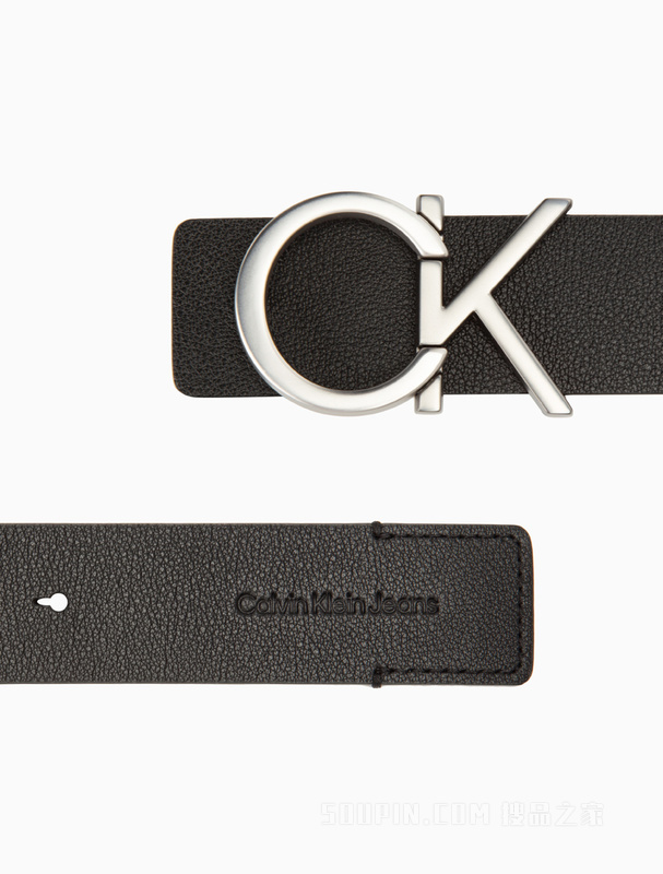 Calvin Klein 22秋冬新款男士时尚双面用镂空CK扣牛皮腰带皮带HC1901
