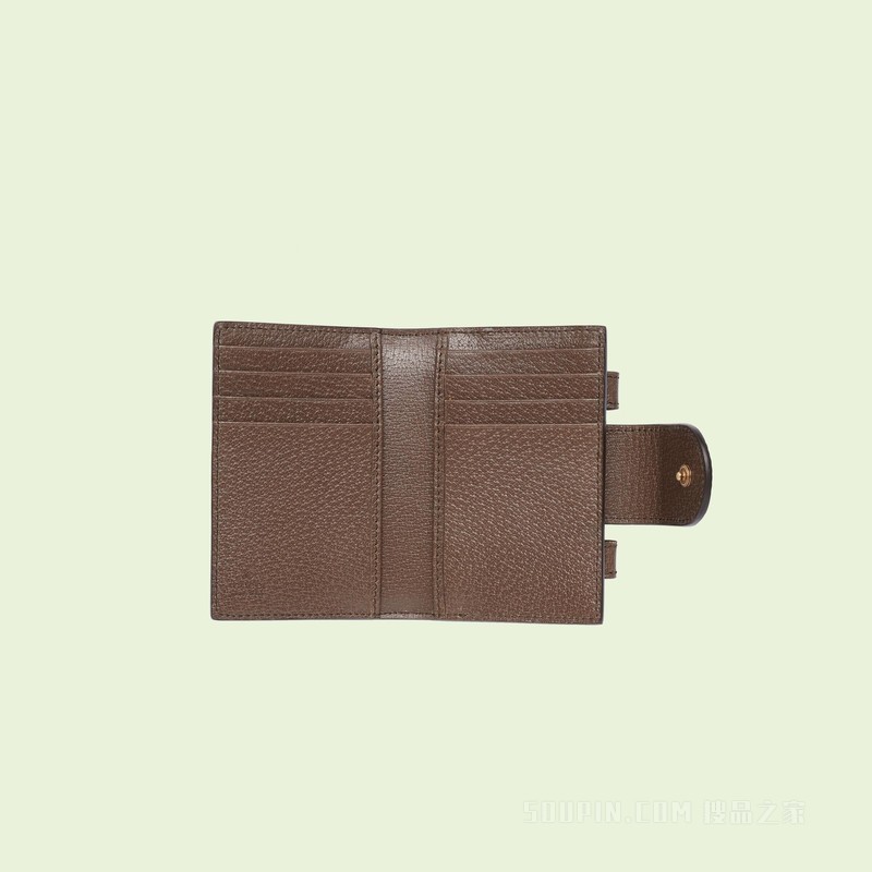 Ophidia系列迷你手袋和可拆卸钱包 米色和乌木色GG Supreme帆布