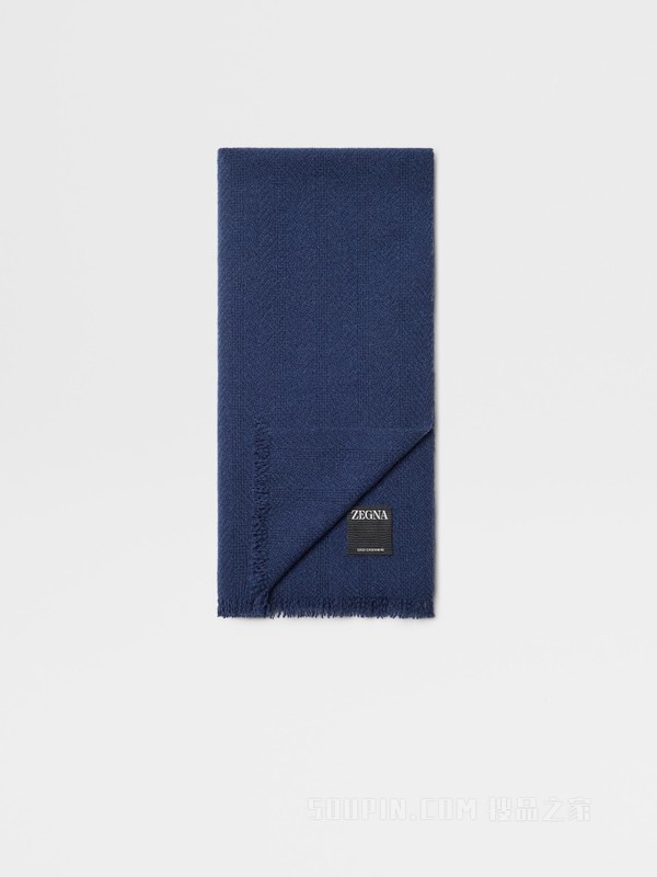 蓝色 Oasi Cashmere 围巾