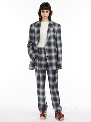 Chequered wool blazer | Sportmax