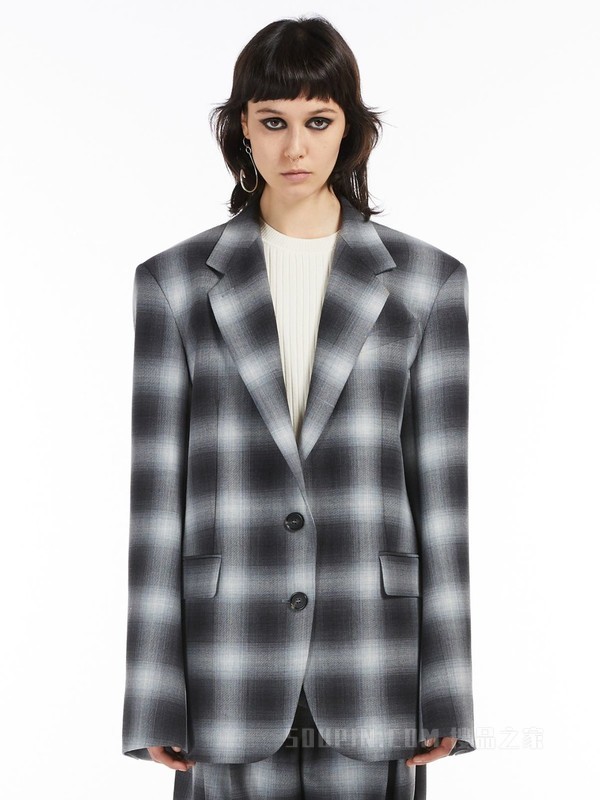 Chequered wool blazer | Sportmax