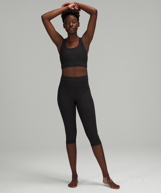 Ribbed Contoured 女士运动高腰中长裤 17