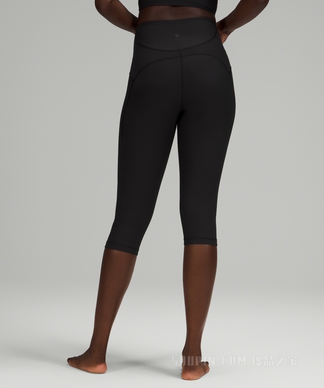 Ribbed Contoured 女士运动高腰中长裤 17