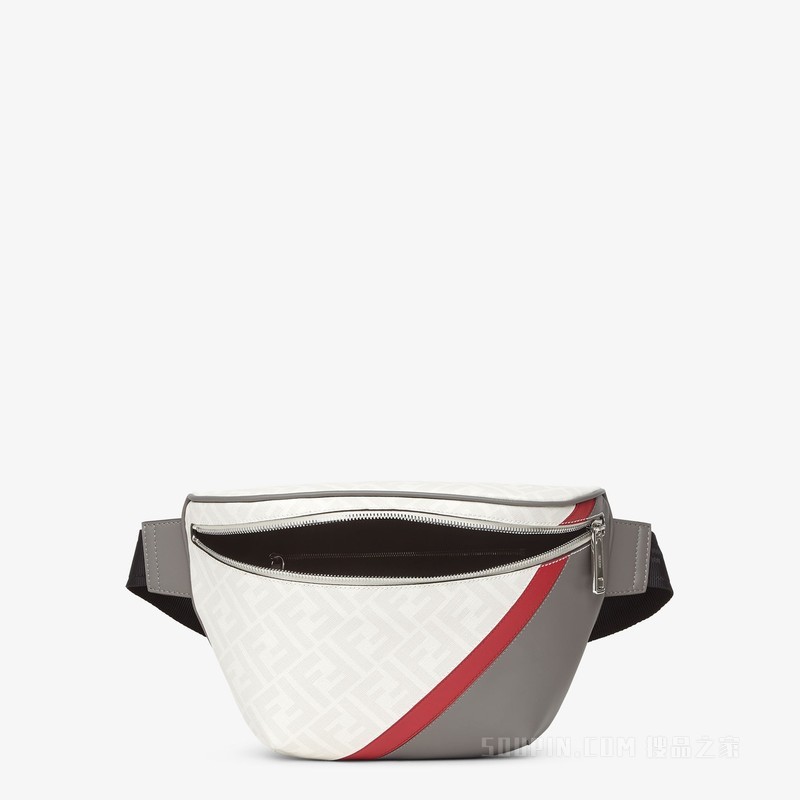 腰包 拼色皮质腰包