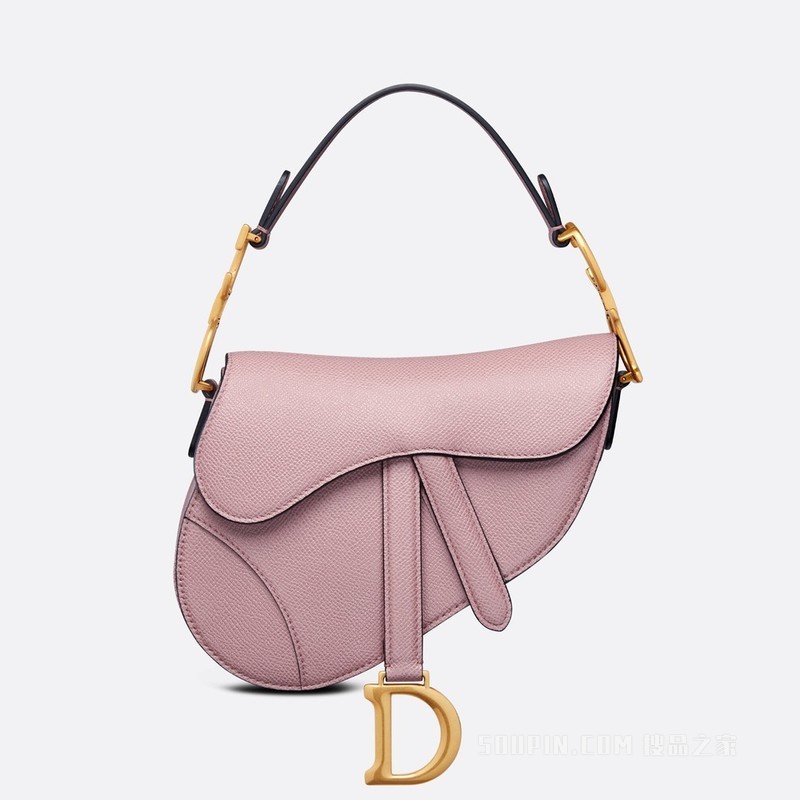 【DIOR/迪奥】迷你马鞍包 复古粉色粒面牛皮革 M0456CBAA_M77P-搜品之家