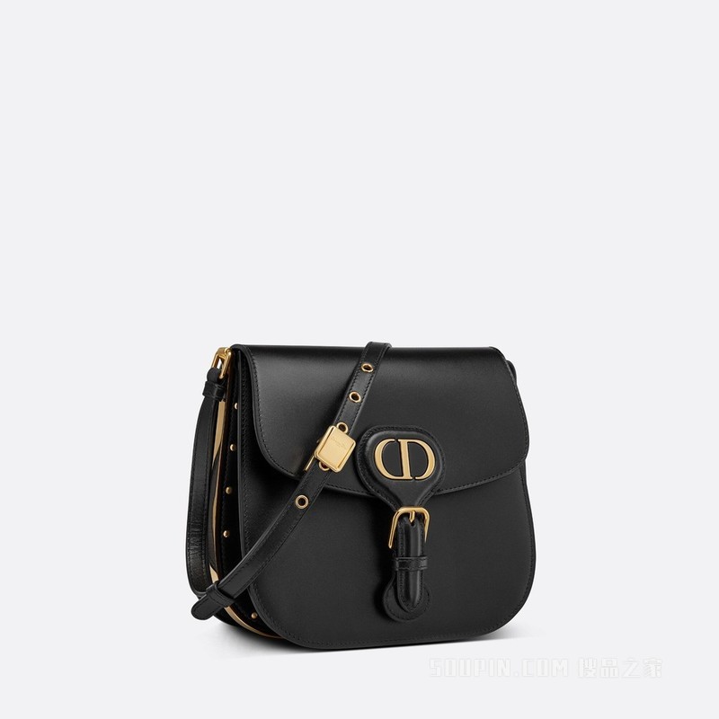 Dior Bobby Frame 手袋 黑色光面牛皮革