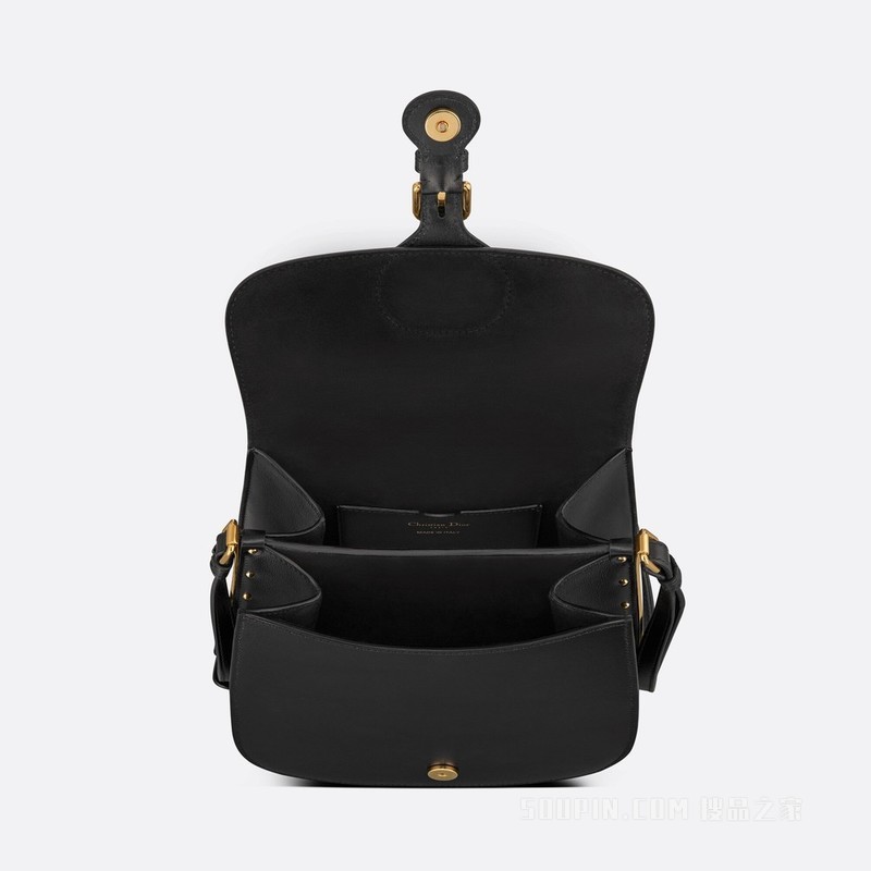 Dior Bobby Frame 手袋 黑色光面牛皮革