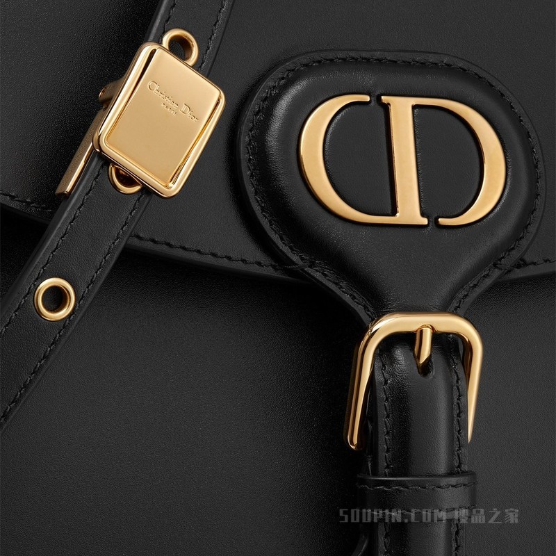 Dior Bobby Frame 手袋 黑色光面牛皮革