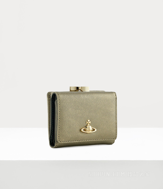 Saffiano Small Frame Wallet