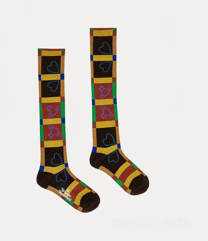 Hearts And Orbs Knee High