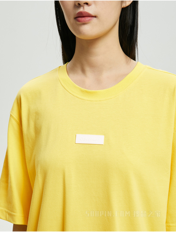 【七夕礼物】Calvin Klein 22春夏男女情侣中性圆领宽松短袖T恤J400197
