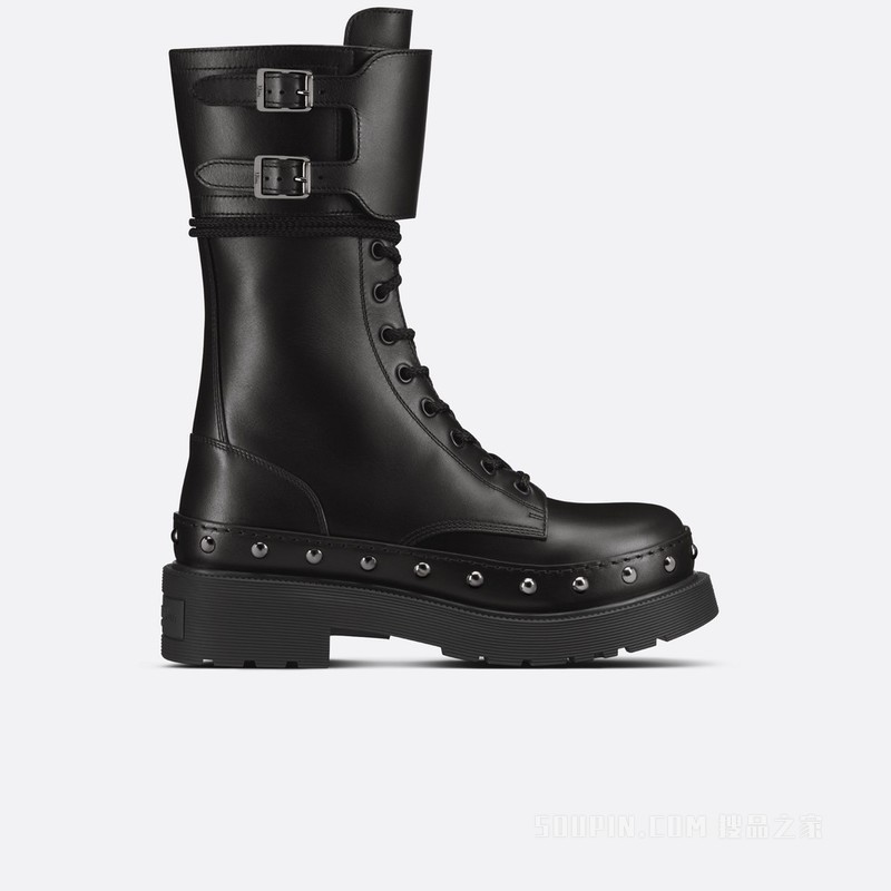 Diorquake 及踝靴 黑色牛皮革