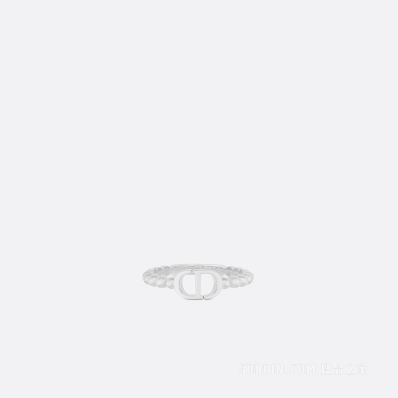 Petit CD 戒指 银色饰面金属