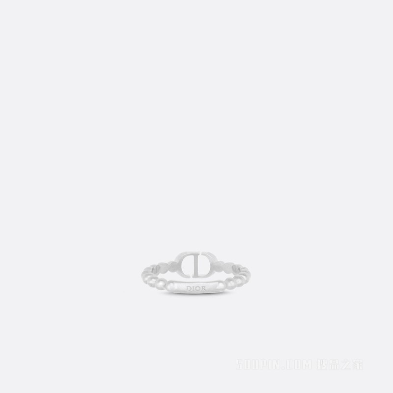 Petit CD 戒指 银色饰面金属