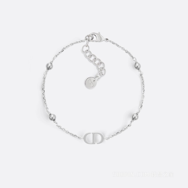 Petit CD 手链 银色饰面金属