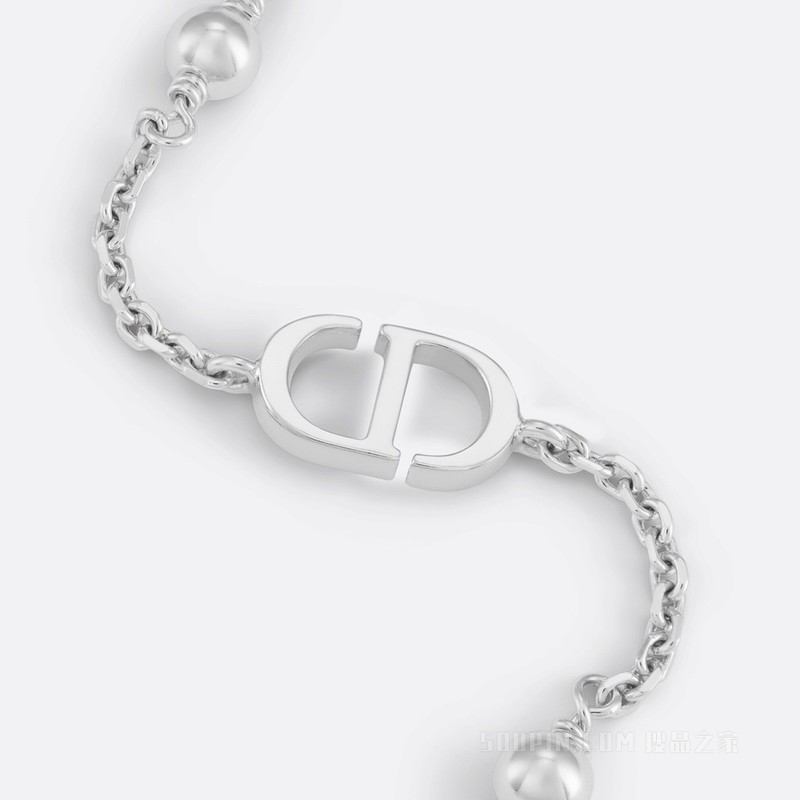 Petit CD 手链 银色饰面金属