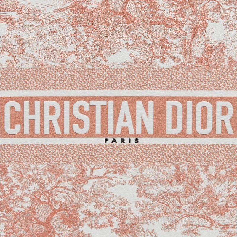 DiorTravel iPhone 13 Pro 手机壳 玫瑰粉色光滑牛皮革茹伊印花