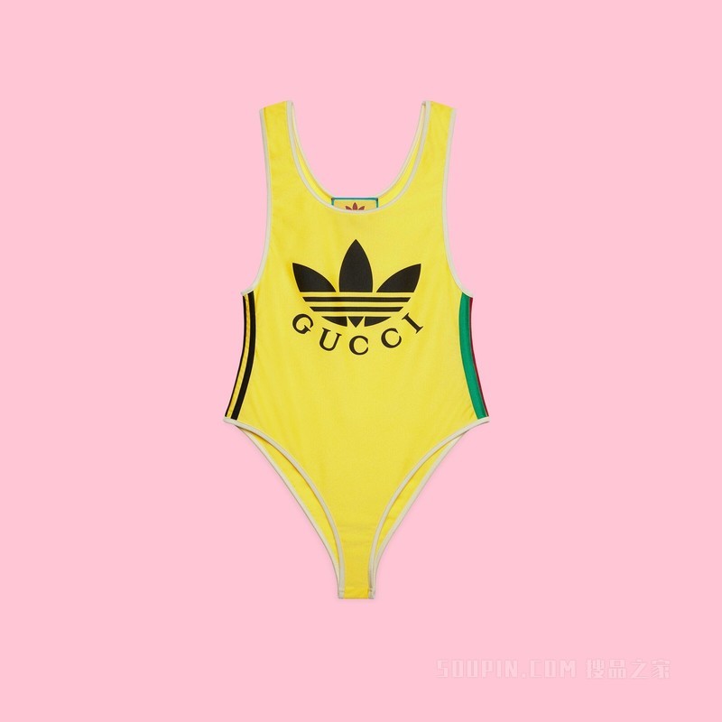 adidas x Gucci联名系列泳装式连体衣 黄色