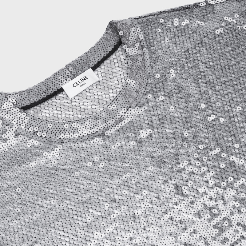 刺绣宽松薄纱T恤 24660