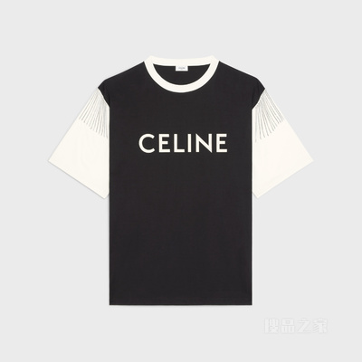 CELINE棉质平纹针织流苏T恤 24623