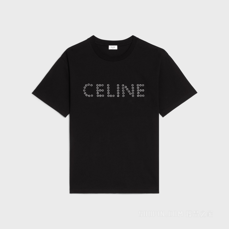 CELINE棉质平纹针织宽松T恤 24661