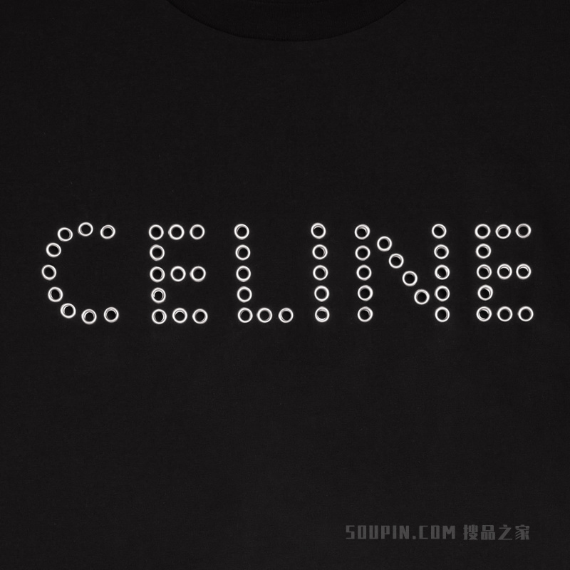 CELINE棉质平纹针织宽松T恤 24661