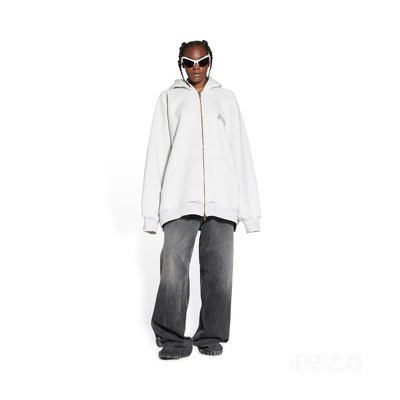 Fashion Institute Zip-Up Hoodie 连帽衫 Oversized
