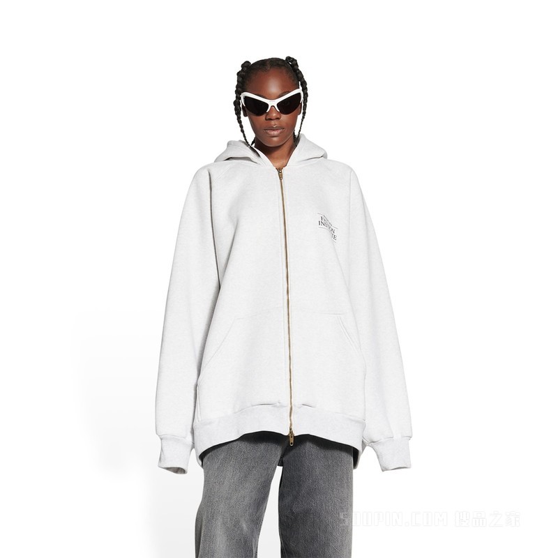 Fashion Institute Zip-Up Hoodie 连帽衫 Oversized